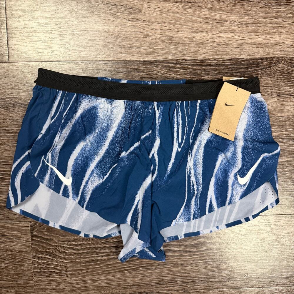 Nike AeroSwift Men's Large Dri-FIT ADV 2'' Running Shorts L Blue HV2645-492 NEW